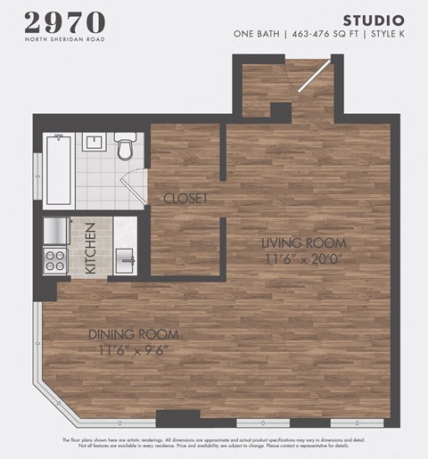 2970 N Sheridan Road Studio-1 Bed Apartment for Rent - Photo Gallery 21